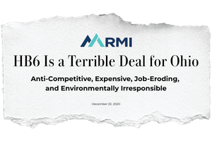 RMI article: HB 6 Is a Terrible Deal for Ohio — anti-competitive, expensive, job-eroding, and environmentally irresponsible